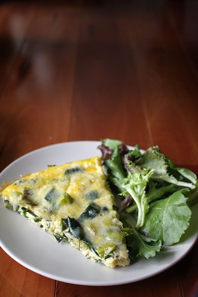 Leek and parmesan fritatta | heoyeahyum.com